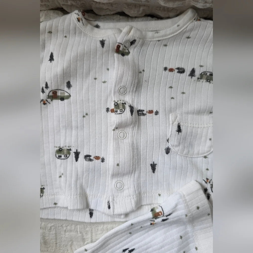White Kids Pajamas with Fun Print